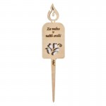 Lesena svečka na pik Nagelj - za vedno v naših srcih